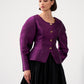Sculpted Puff-Sleeve Blouse