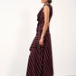 Striped Draped Blouse