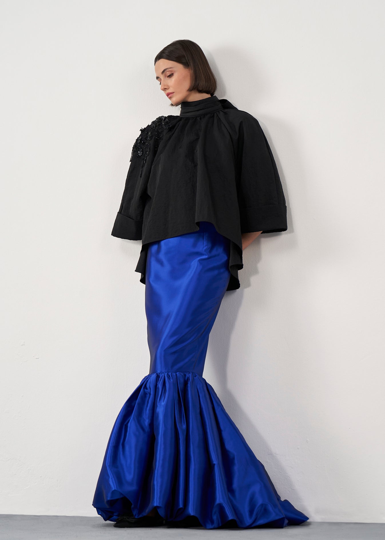 A-line Cape Blouse