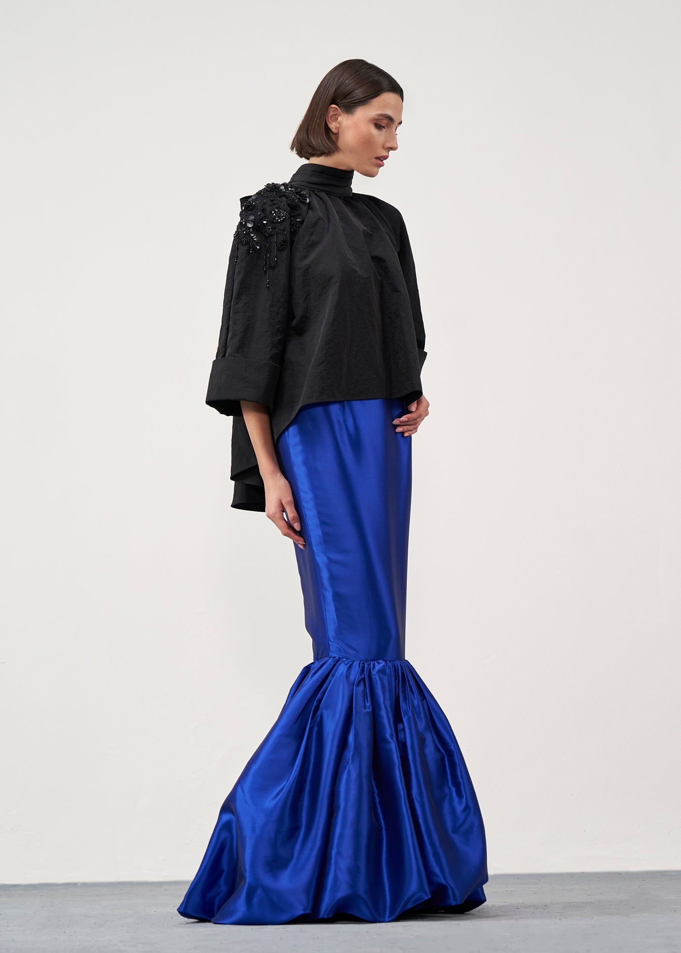 A-line Cape Blouse