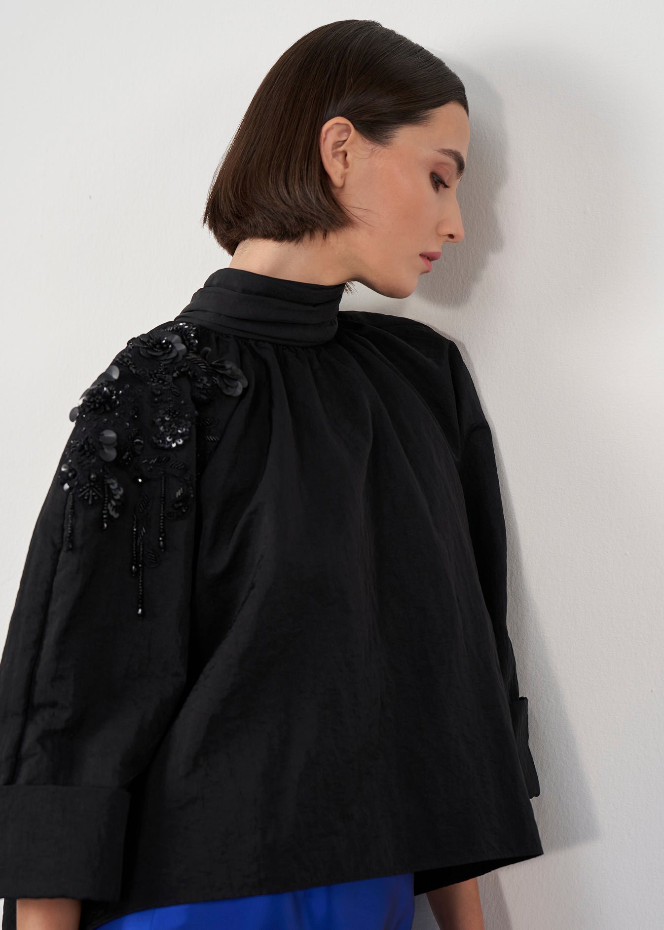 A-line Cape Blouse