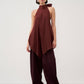 Asymmetric Halter Tunic