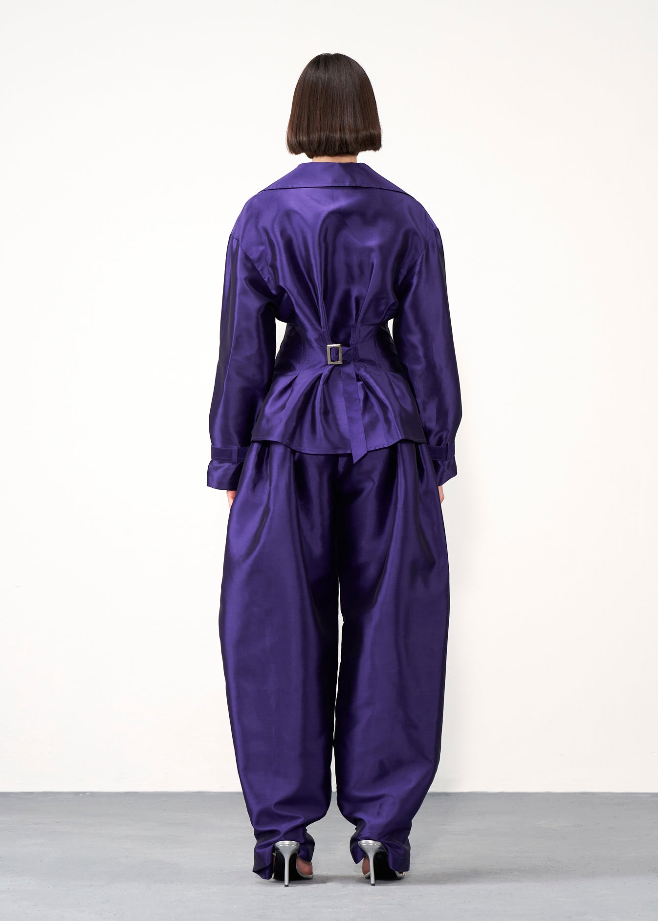 Satin Barrel  Trousers