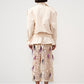Textured Feather Midi Skirt
