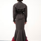 Feather-Hem Fishtail Skirt