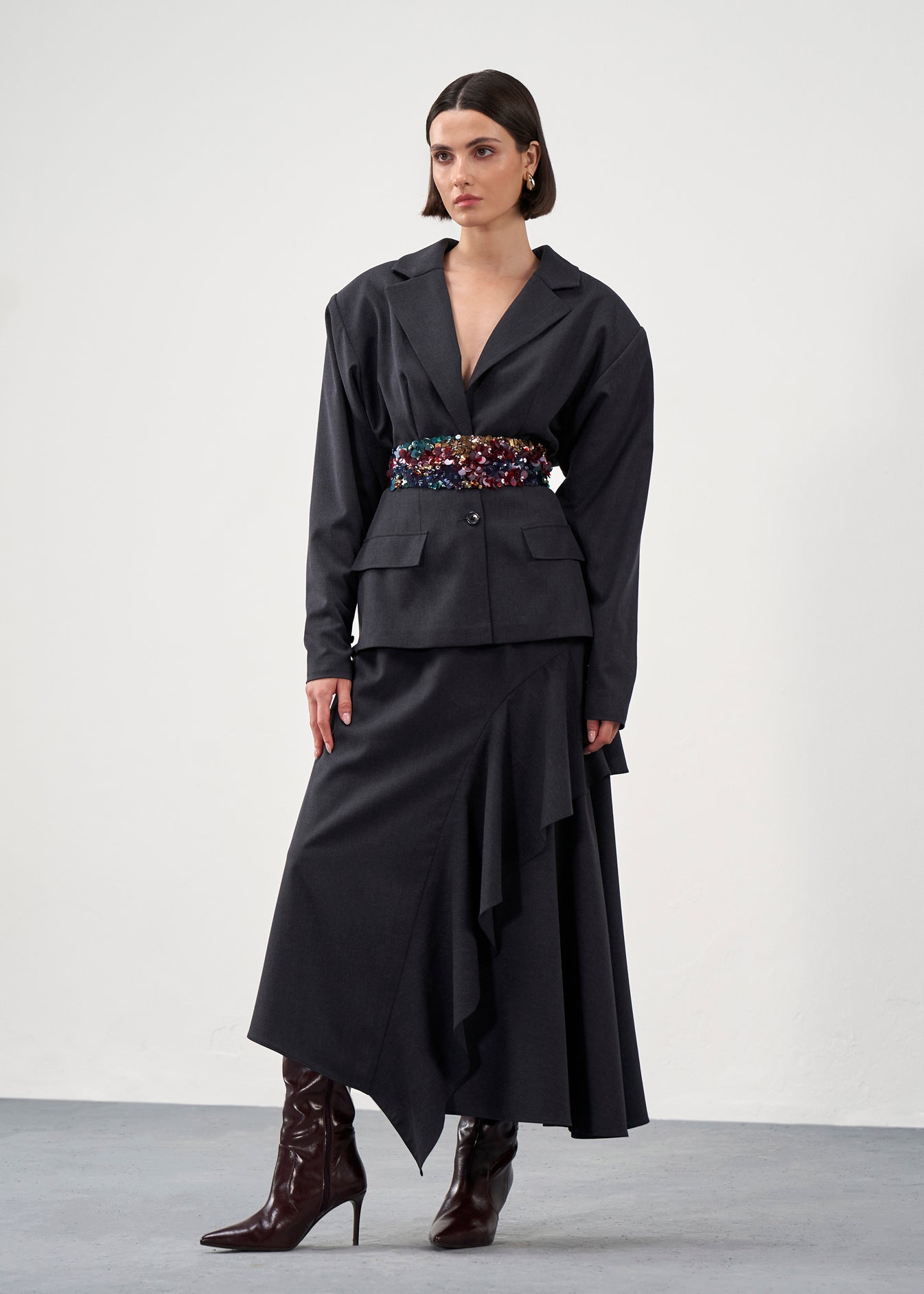 Asymmetric Tailored Skirt