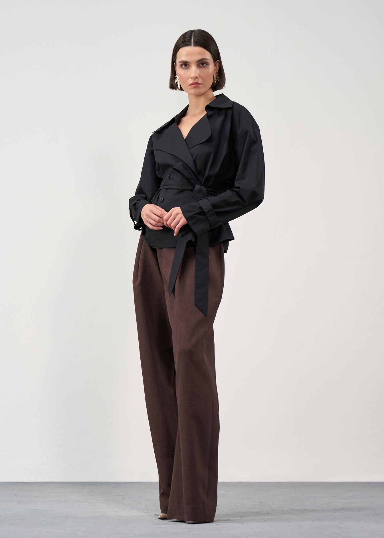 Relaxed Straight-Leg Trousers