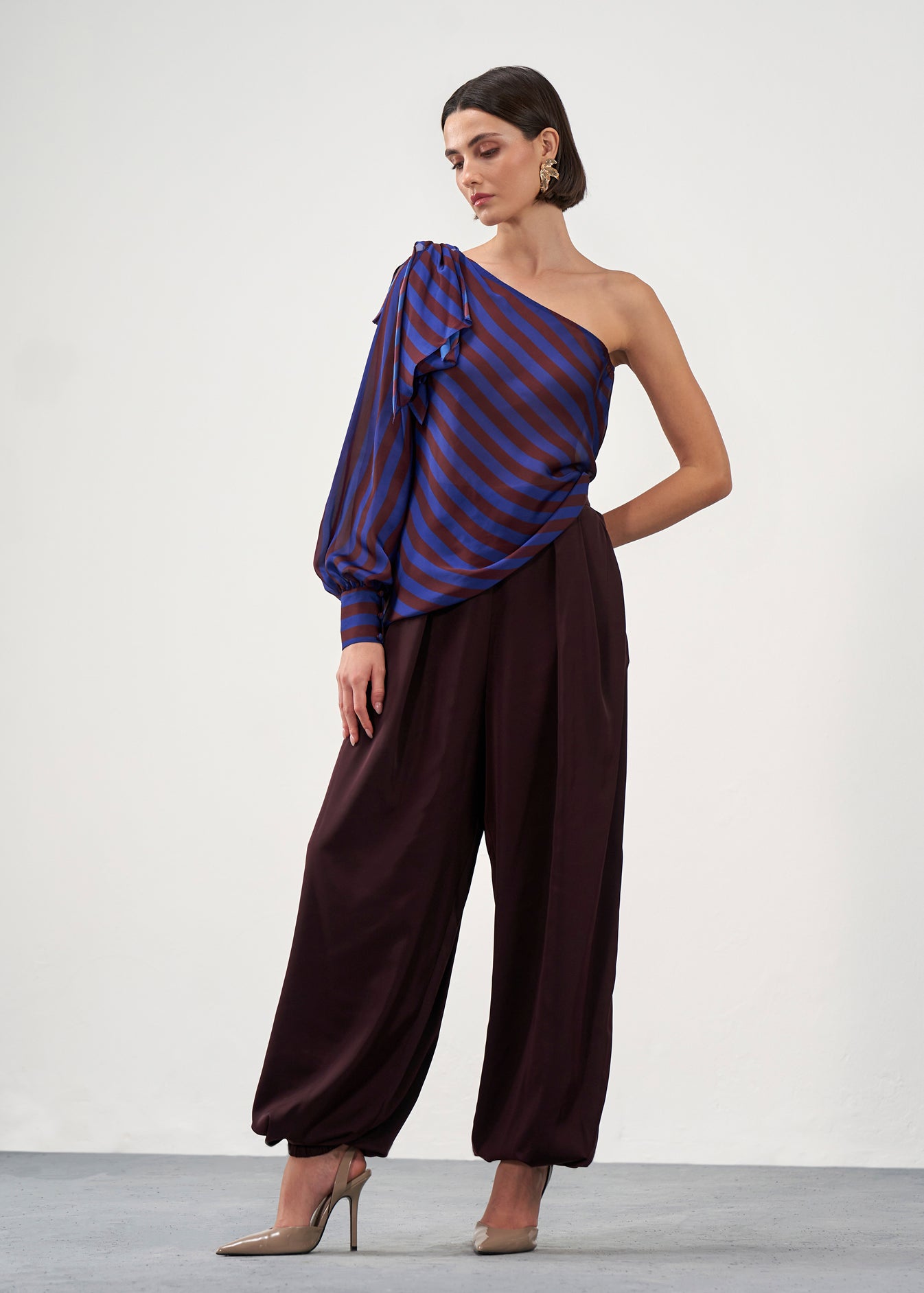 Elasticated Harem Trousers