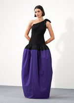 Sculpted Colour-Block Gown