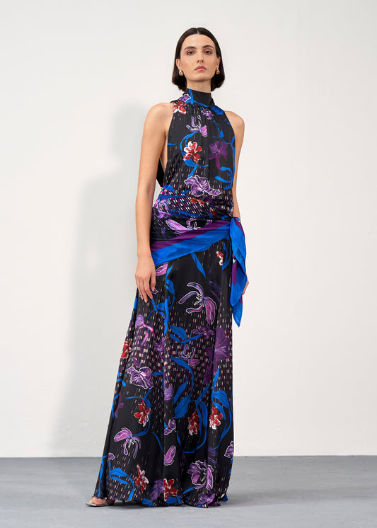 Printed Halter Dress