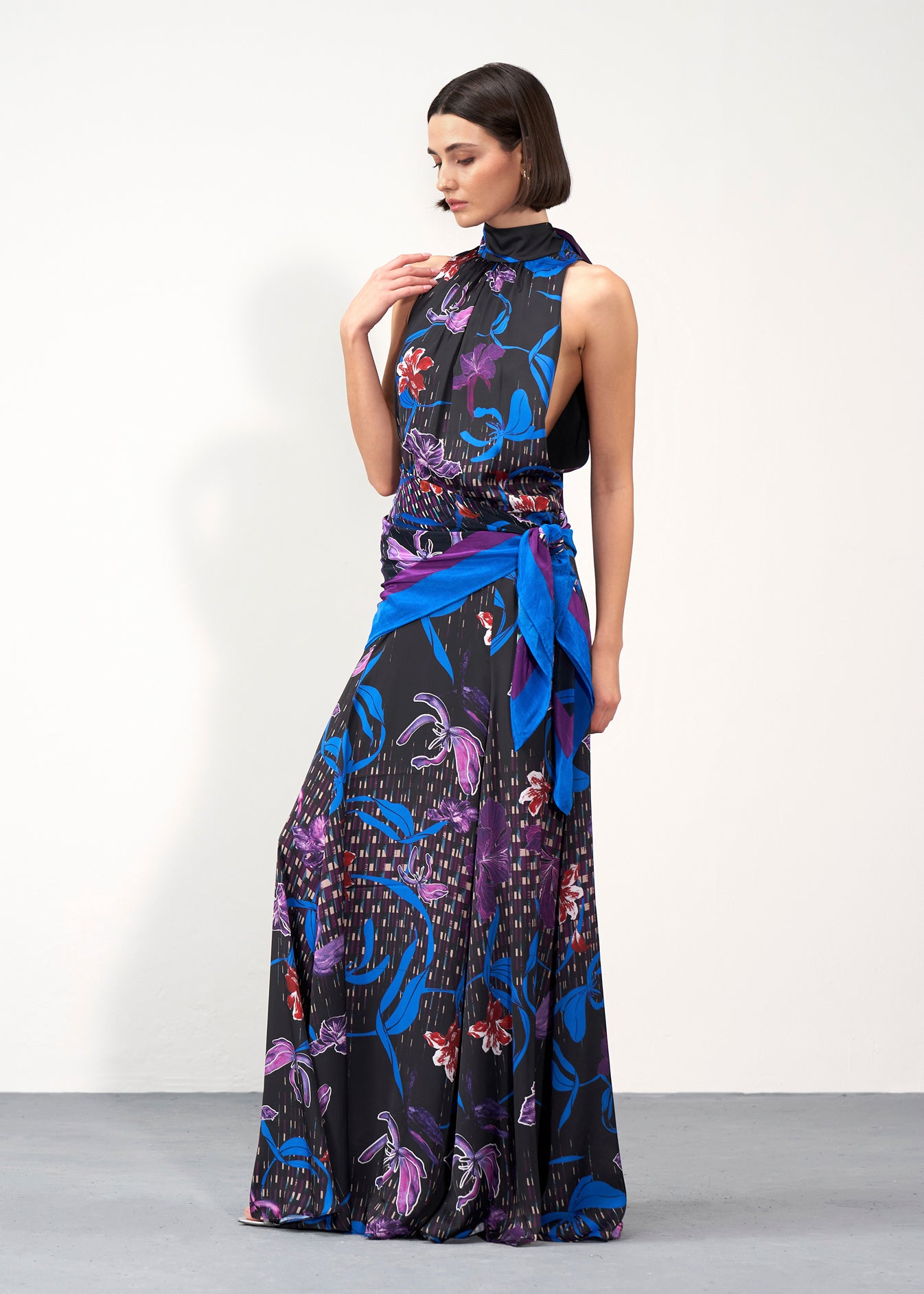 Printed Halter Dress