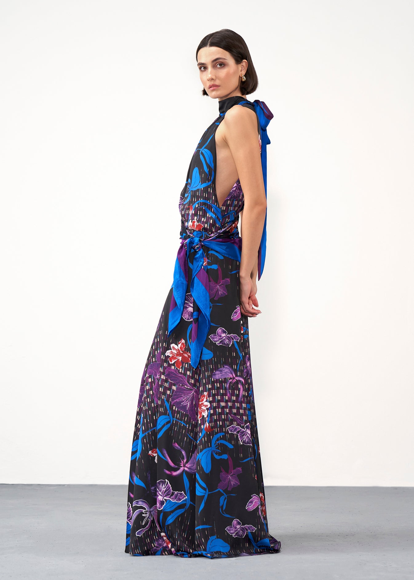 Printed Halter Dress