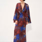 Printed Draped Dress