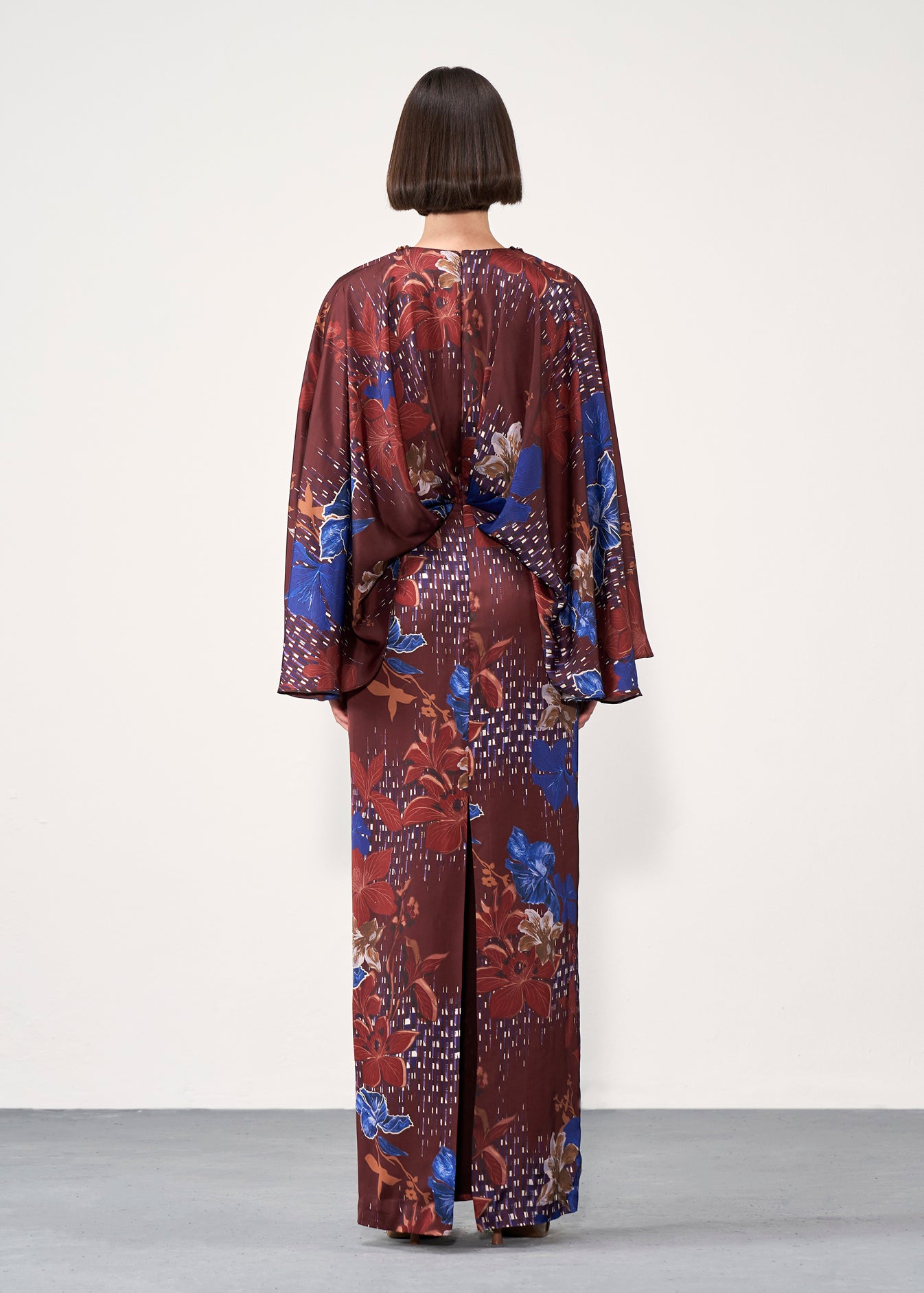 Printed Draped Dress