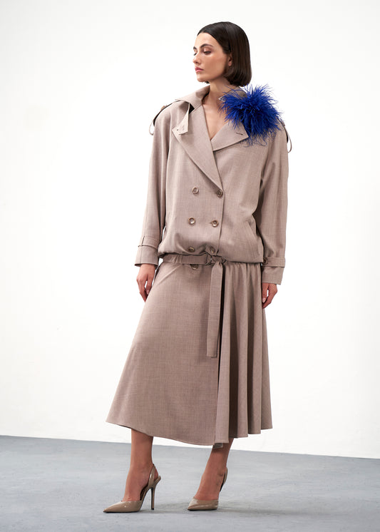 Trench Blazer Dress