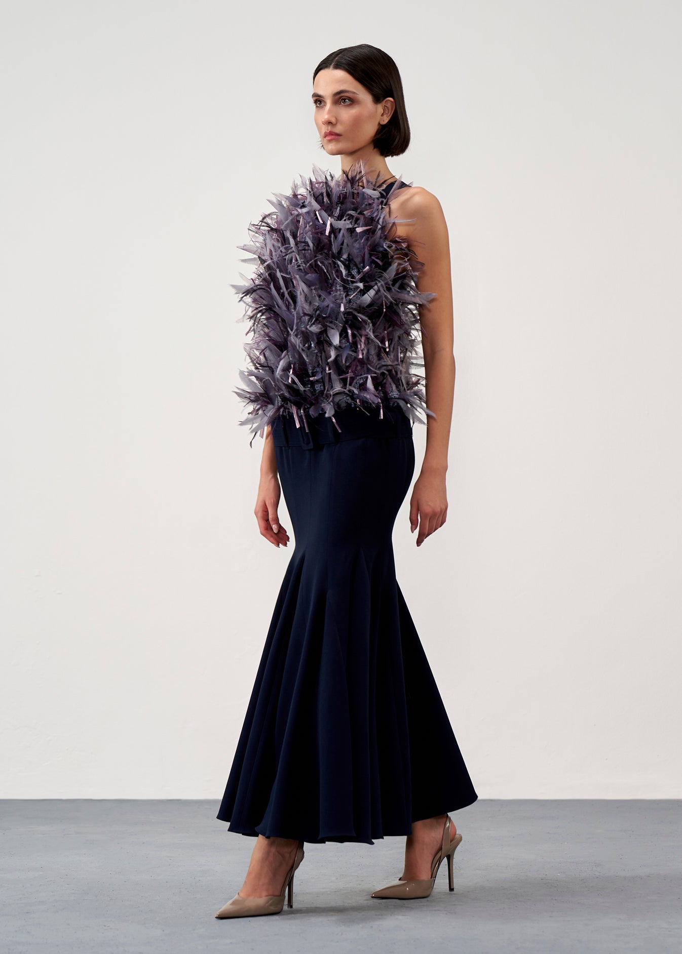 Feathered Mermaid Dress