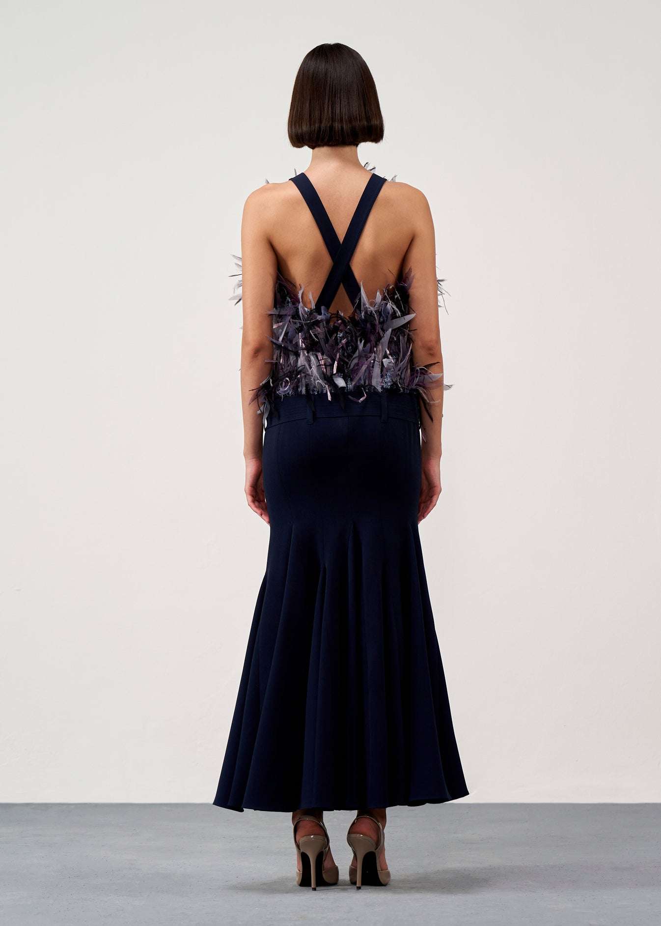 Feathered Mermaid Dress