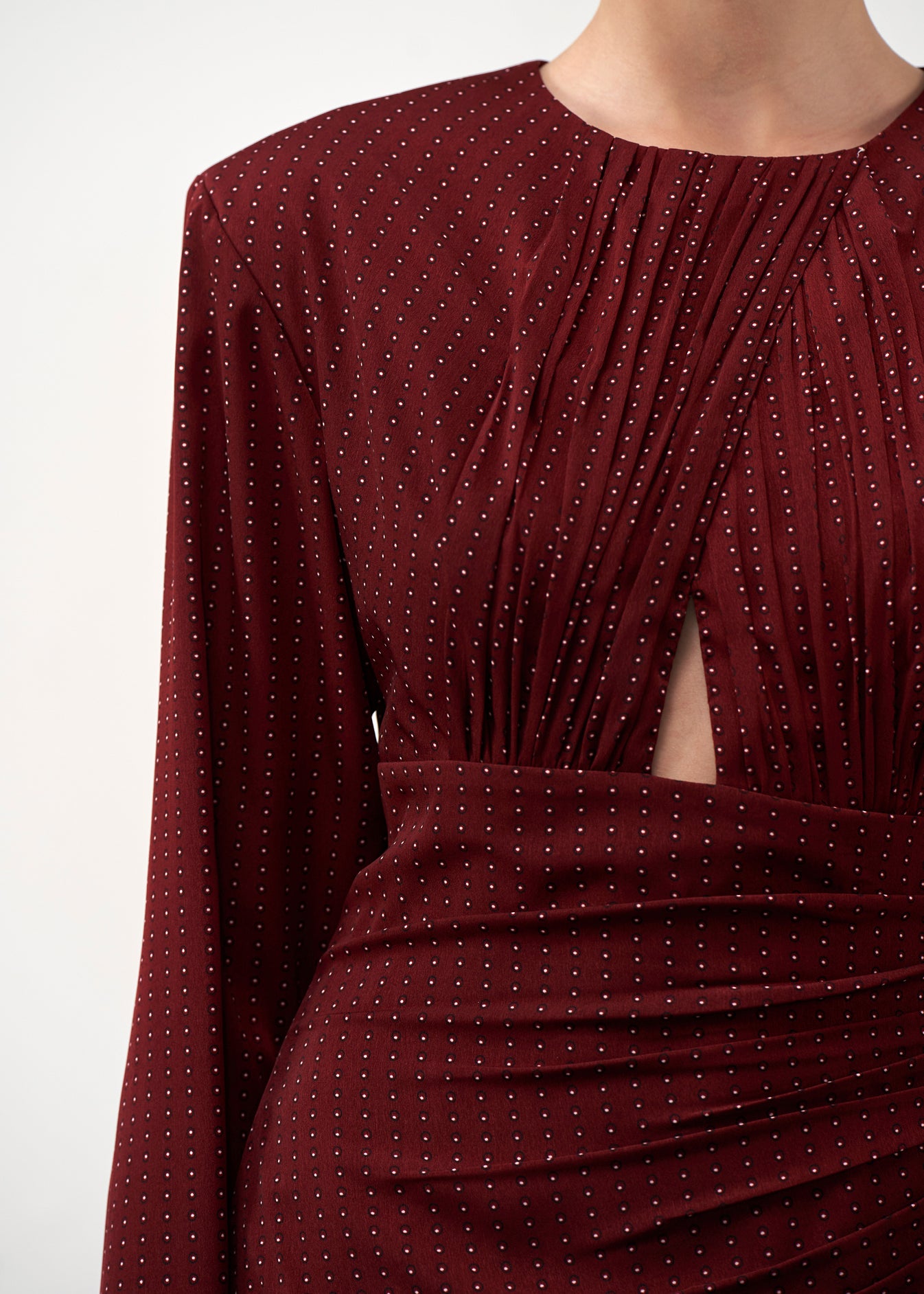 Printed Slit Gown