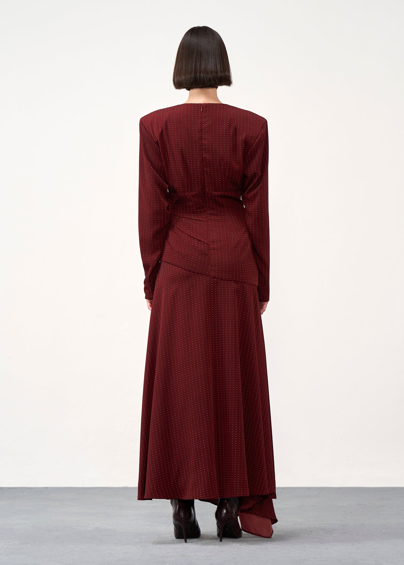 Printed Slit Gown