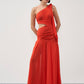Cut-Out One shoulder Gown