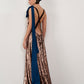 Bow-Shoulder Sequin Gown