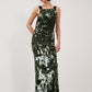 Sequined Column Gown