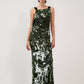 Sequined Column Gown