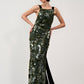 Sequined Column Gown