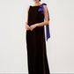 Draped Column Gown