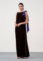 Draped Column Gown
