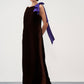 Draped Column Gown