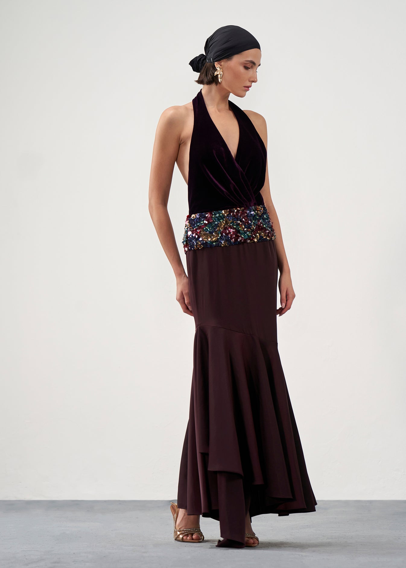 Embellished Peplum Dress