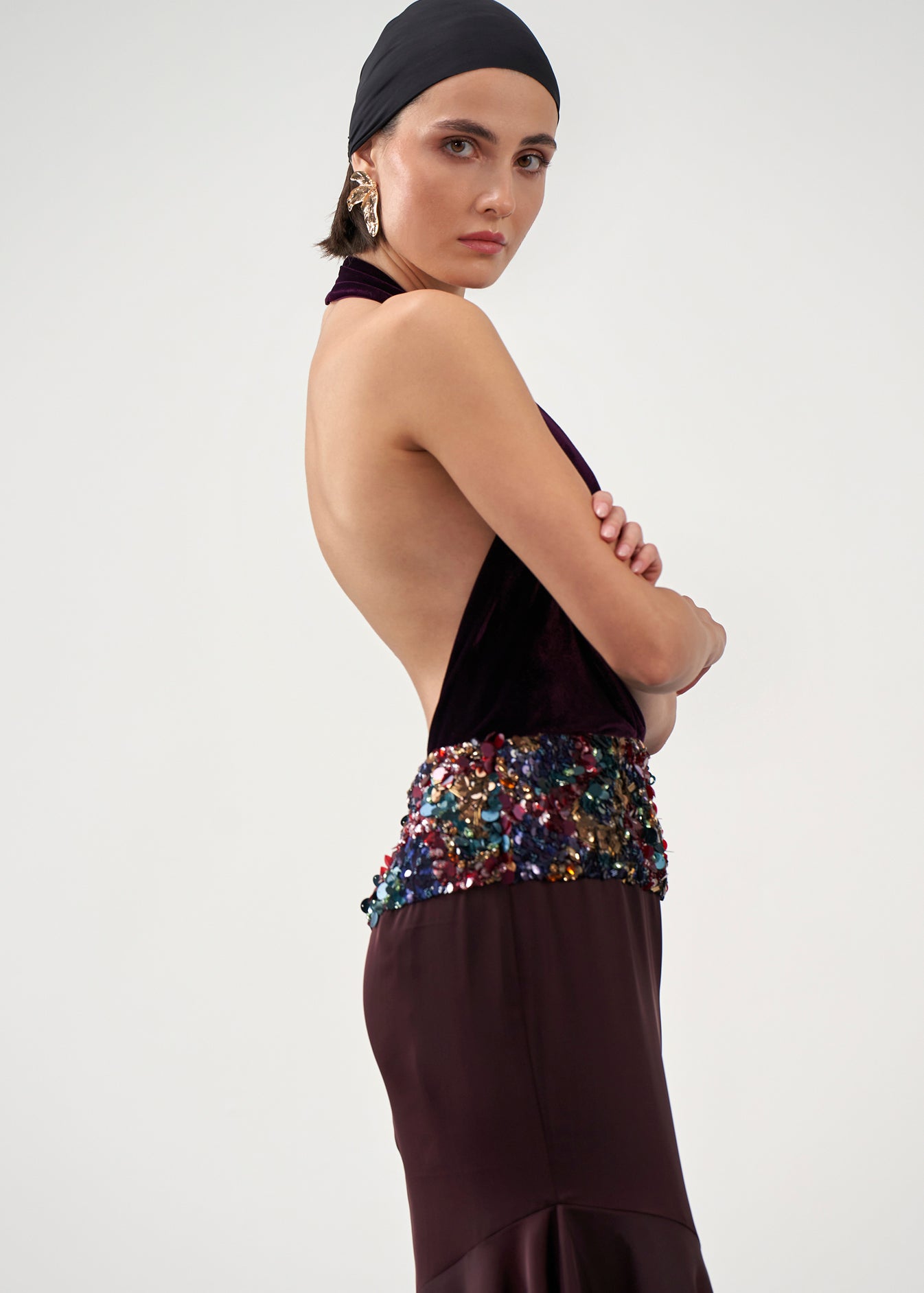 Embellished Peplum Dress
