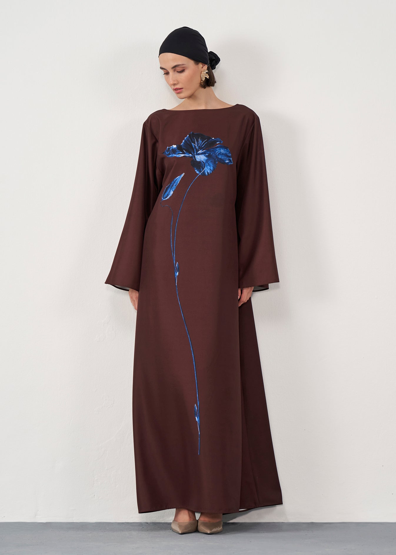 Printed Kaftan Gown