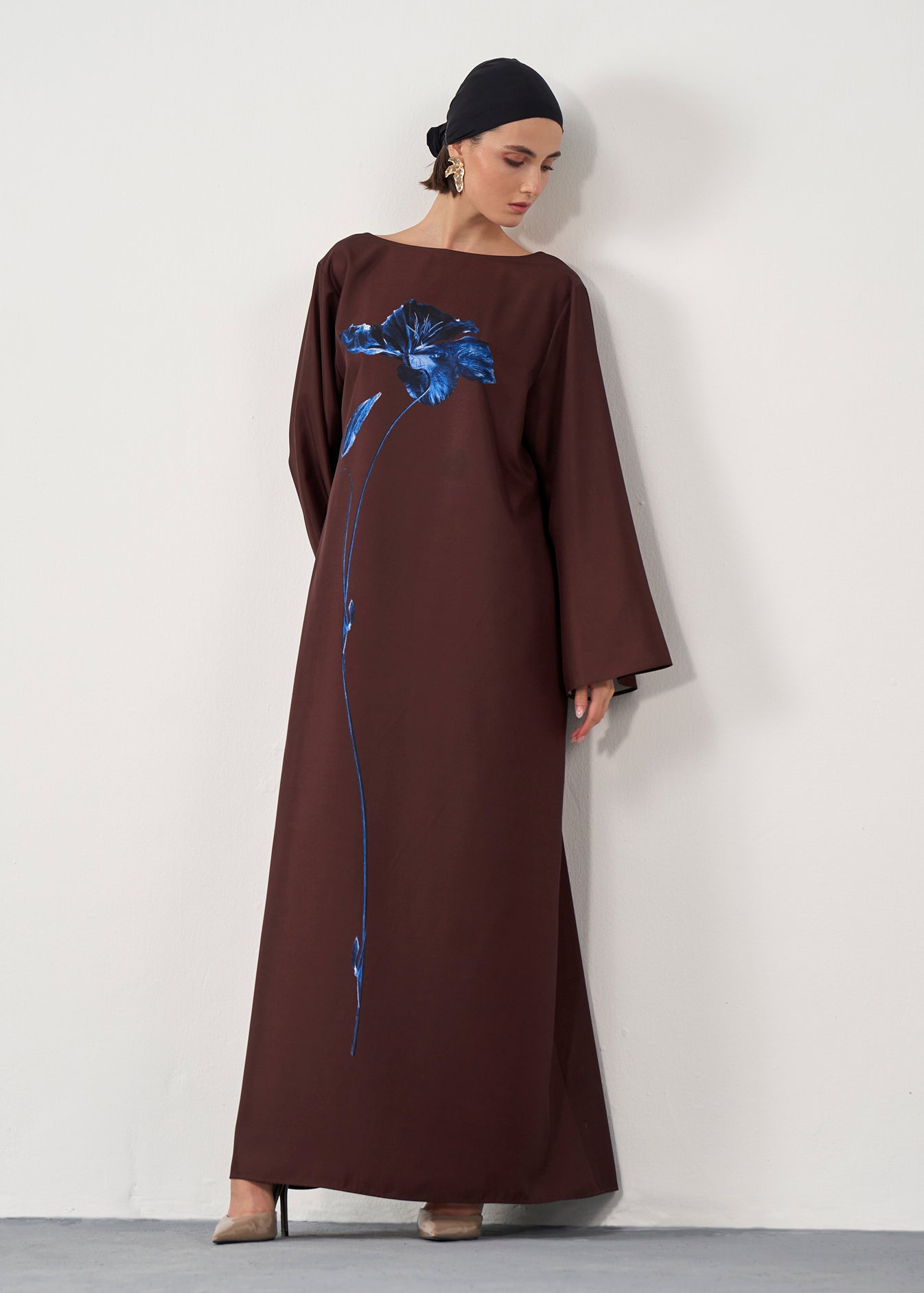 Printed Kaftan Gown