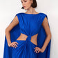 Cut-Out Draped Gown