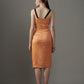 Midi Dress With Contrast Strapes