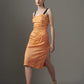 Midi Dress With Contrast Strapes