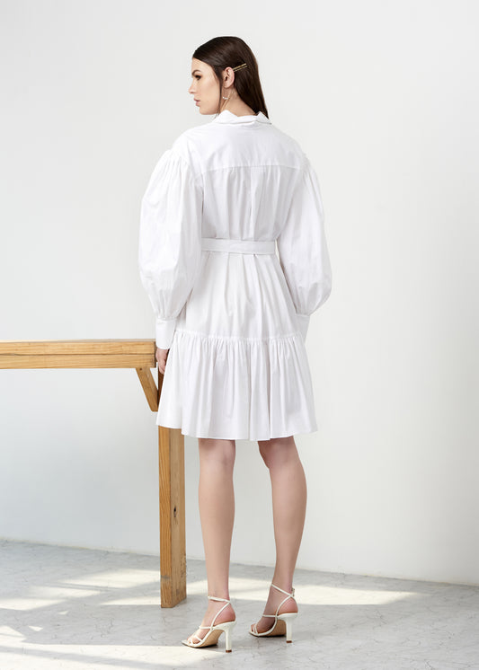 Poplin Mini Shirt Dress