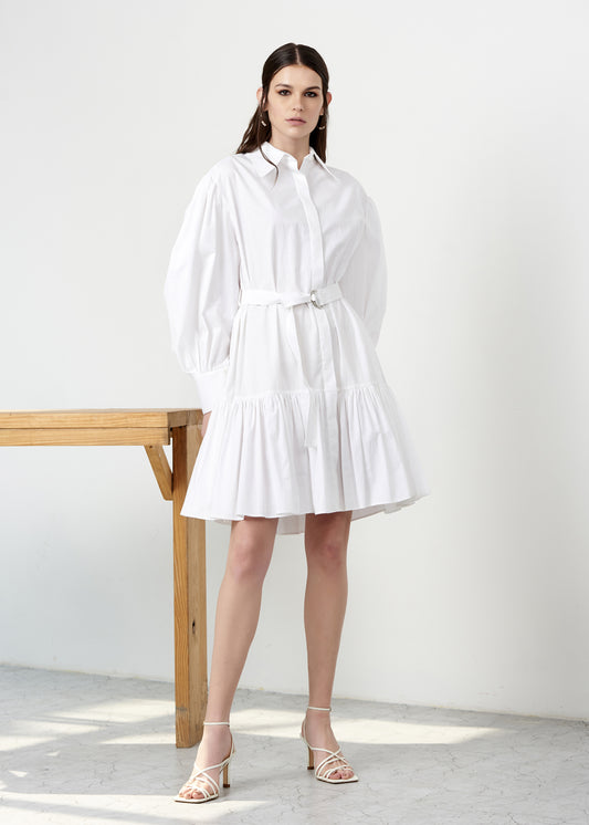 Poplin Mini Shirt Dress