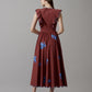 Scalloped Floral Embriodered Dress