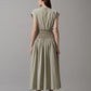 Smocked Midi Dress