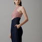 Drapped Flared Jumpsuit