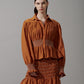 Smocked Puff-Sleeve Blouse