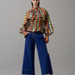 Puff Sleeves Blouse With Elasticated Waist