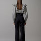 Pussy Bow Blouse With Ruffles