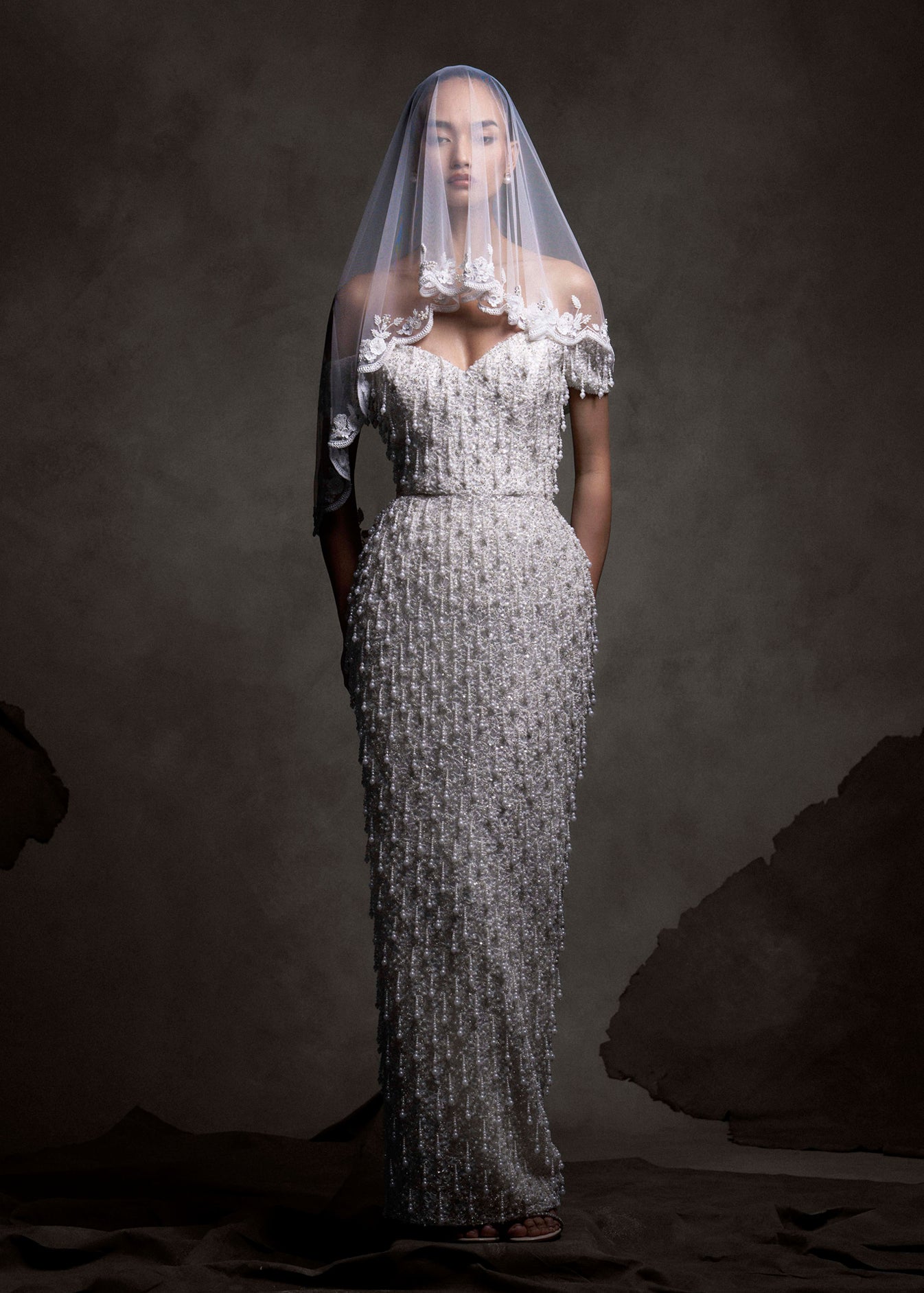 Crystal Cascade Gown