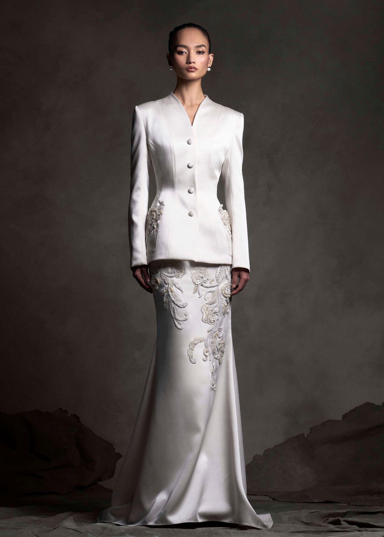 Ivory Regal Jacket Set