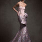 Lavender Bloom Mermaid Gown