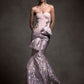 Lavender Bloom Mermaid Gown